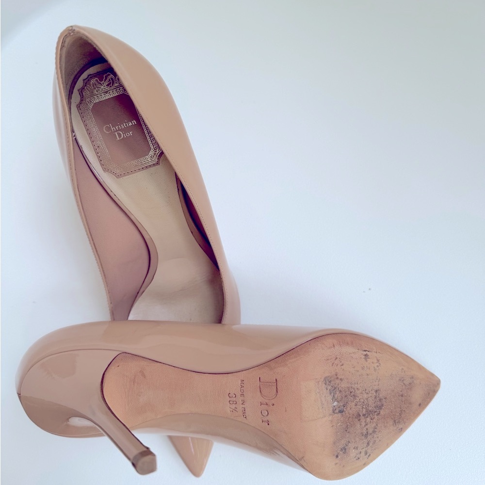 Dior Nude Patent Leather Heels - Picture 6 of 10
